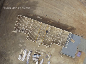 Overhead View of Framing