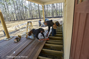 Rodrigo et al. Installing East Porch Decking