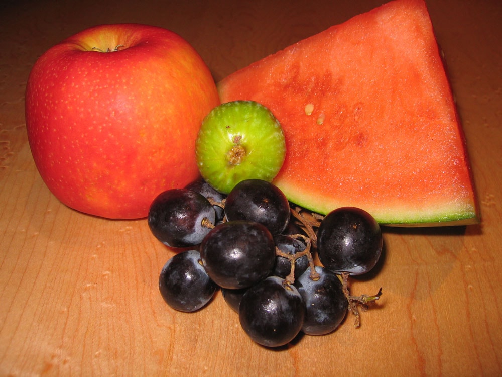 Fresh organic fruit