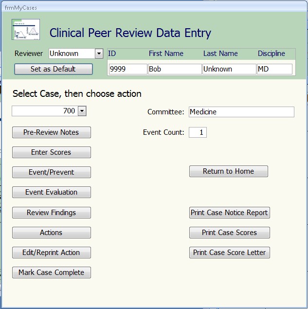 Reviewer Case Selection